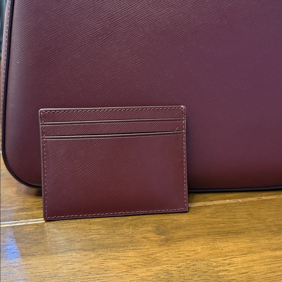 Like new Kate Spade purse and card wallet set! Rich burgundy floral! - Picture 8 of 11